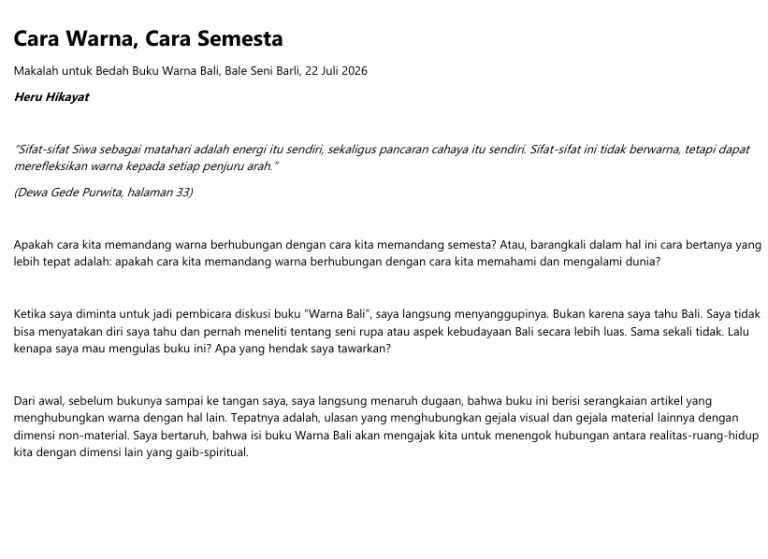Cara Warna